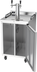 Thumbnail image #2 for Beverage Air Dual Zone Wine & Beer Draft Cooler with 2-Tap Tower, 24-Inch Wide, 4-Keg Stainless Steel Flat Top Beer Dispenser