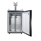 Thumbnail image #2 for Summit Commercial SBC635MTRIPLE Triple Tap Beer Kegerator, 5.6 Cu. Ft., Freestanding, 24-Inch Wide