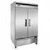 Thumbnail image #2 for Atosa Two-Section Bottom-Mount Reach-In Freezer, 43.8 Cu. Ft., Stainless Steel, Solid Doors