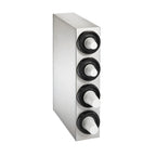 Thumbnail image #2 for Vollrath 58824-A-A-A-A Countertop 4-High Stainless Steel Cup Dispenser Cabinet, 4-Sleeve Capacity, 2-1/4"–4-3/4" Rim Diameter
