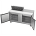 Thumbnail image #2 for Beverage-Air SPE60HC-08 Two-Section Sandwich Prep Table Refrigerator, 60-Inch, 8-Pan Top