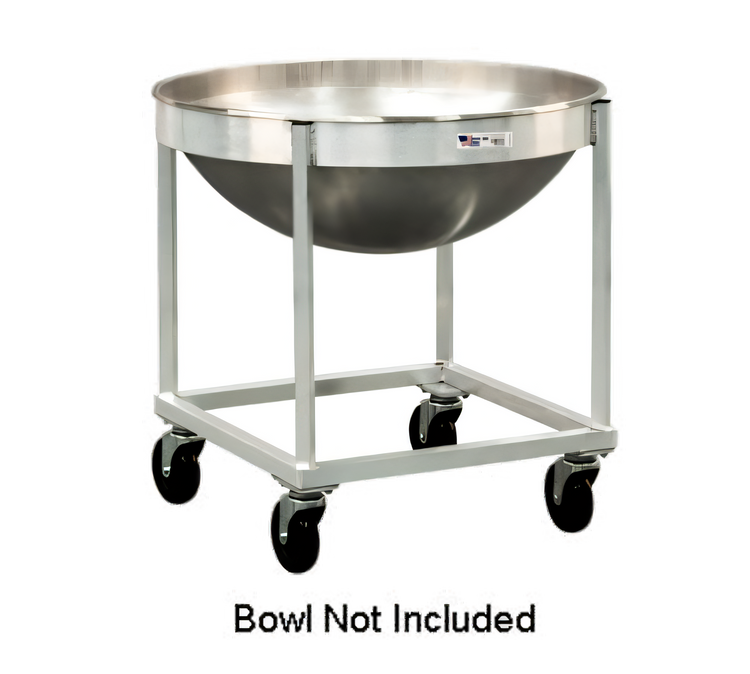 Product image #2 for New Age Aluminum Mixing Bowl Dolly for 80-Quart Bowl, 30 x 30 x 30 Inches, 5-Inch Swivel Casters