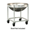 Thumbnail image #2 for New Age Aluminum Mixing Bowl Dolly for 80-Quart Bowl, 30 x 30 x 30 Inches, 5-Inch Swivel Casters