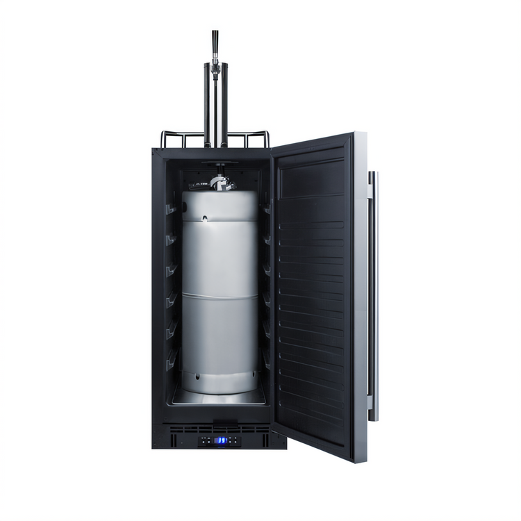 Product image #2 for Summit Commercial 15-Inch Built-In/Freestanding Draft Beer Dispenser with Single Tap Tower, 2.9 Cu. Ft.