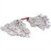 Thumbnail image #2 for Flo-Pac Large 4-Ply White Cotton Looped-End Wet Mop Head with Red 5-Inch Vinyl-Coated Band