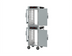 Thumbnail image #2 for Metro HotBlox™ Narrow Mobile Dual-Cavity Pass-Thru Insulated Holding Cabinet, 16-Pan, Analog, Solid Front / Clear Rear Doors