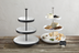 Thumbnail image #1 for American Metalcraft Lift Collection Round White Melamine Tiered Buffet Stand, 17-1/2-Inch High