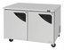 Thumbnail image #3 for Turbo Air Super Deluxe Two-Section Undercounter Refrigerator, 48-1/4 Inch Wide, Solid Doors, 12.2 Cu. Ft.