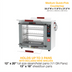 Thumbnail image #2 for Metro HotBlox Xpress S6 Quick-Access Pass-Thru Countertop Hot Food Holding Cabinet, Touchscreen Controls