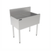 Thumbnail image #2 for Top Shelf TS Series 30-Inch Freestanding Stainless Steel Underbar Drainboard with Backsplash