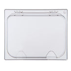 Thumbnail image #1 for CFS Brands StorPlus™ 10239Z07 1/2 Size Clear Polycarbonate Food Pan Lid, Hinged, Spoon-Notched with Peg Hole & Handle Case of 6