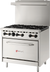 Thumbnail image #2 for Wolf WX36-6BP WX Series 36-Inch 6-Burner Propane Gas Value Range with Standard Oven