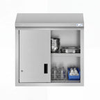 Thumbnail image #2 for Koolmore KM-WMC-1530-L Wall Cabinet, 6.38 cu. ft., Wall Mounted, 30"W x 15"D x 33"H, (2) fixed shelves, (2) sliding doors, 20-gauge 430 stainless