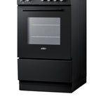 Thumbnail image #2 for Summit Commercial Summit Appliance REXT20BL 20-Inch Black Smooth-Top Electric Convection Range, 1.87 Cu. Ft. Oven