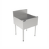 Thumbnail image #1 for Top Shelf 27 Inch x 24 Inch Freestanding Stainless Steel Underbar Drainboard with 6 Inch Backsplash