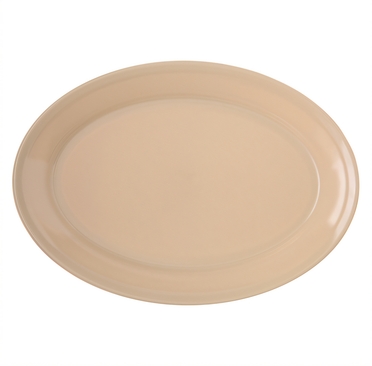 Product image #2 for Dallas Ware 12 x 8-1/2 Inch Oval Melamine Platter, Tan