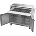 Thumbnail image #2 for Beverage-Air SPE48HC-18M-DS 48-Inch Dual-Side Mega Top Refrigerated Prep Table, Two-Section, 2-Door, 18-Pan
