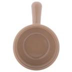 Thumbnail image #2 for CFS Brands 700619 8 oz Footed Handled Soup Bowl, Stackable, Beige, SAN Exterior with Polycarbonate Interior Case of 24