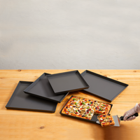 American Metalcraft 14-Inch Square Sicilian-Style Hard Coat Anodized Aluminum Pizza Pan