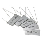 Thumbnail image #2 for Winco SGN-202 Decaf Hanging Beverage Chain Sign, Stainless Steel, with 12-Inch Chain Case of 120