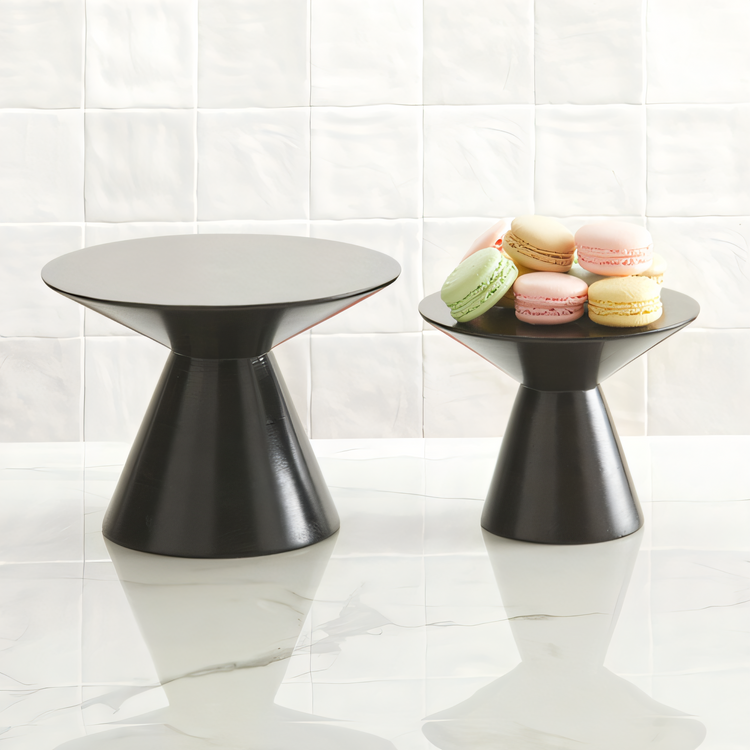 Product image #2 for Upton Collection 7-Inch Round Wood Buffet Pedestal, Espresso