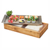 Thumbnail image #2 for Cal-Mil Madera Rectangular Cold Concept Base with Cold Pack and Liner, Rustic Pine
