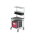 Thumbnail image #2 for Metro Chain Reaction Mobile Order Staging Cart with Stainless Steel Worktable, 30 x 24 Inches
