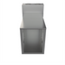 Thumbnail image #2 for BK Resources 18 x 21 Inch Flat Top Open Base Underbar Cabinet with Die Wall, 304 Stainless Steel