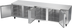 Thumbnail image #2 for Beverage-Air Four-Section Undercounter Reach-In Refrigerator, Side-Mount Self-Contained, 118 Inch Wide, Solid Doors