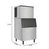 Thumbnail image #2 for KoolMore Stainless Steel Air-Cooled Freestanding Commercial Cube Ice Machine with 375 lb. Storage Bin