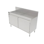 Thumbnail image #2 for Perlick Corporation Top Shelf TS48SC 48-Inch Freestanding Stainless Steel Underbar Storage Cabinet with Pitched Drainboard Top, Open Cabinet Base