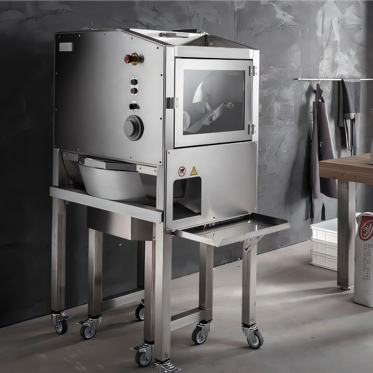 Product image #2 for BakeMax Automatic Floor Model Dough Divider/Rounder Combo with 44-Liter Hopper