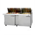 Thumbnail image #2 for Turbo Air PRO Series 72-5/8-Inch Mega Top 2-Section Sandwich/Salad Prep Table with 30-Pan Top and Self-Contained Refrigeration