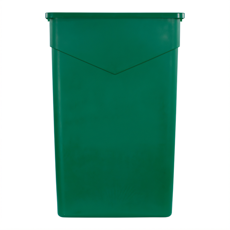 Product image #2 for Trimline 23-Gallon Rectangular Waste Container, Green, Polyethylene, Without Lid
