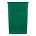 Thumbnail image #2 for Trimline 23-Gallon Rectangular Waste Container, Green, Polyethylene, Without Lid