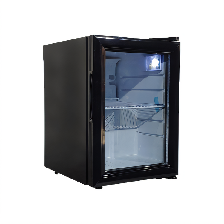 Product image #2 for Single-Section 21 L Black Countertop Display Refrigerator with Hinged Glass Door