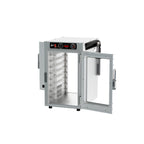 Thumbnail image #2 for Metro HotBlox™ HBCN8-ACPS-CT 8-Pan Pass-Thru Insulated Holding Cabinet, Countertop/Stacking, Analog, Clear Front and Solid Rear Doors