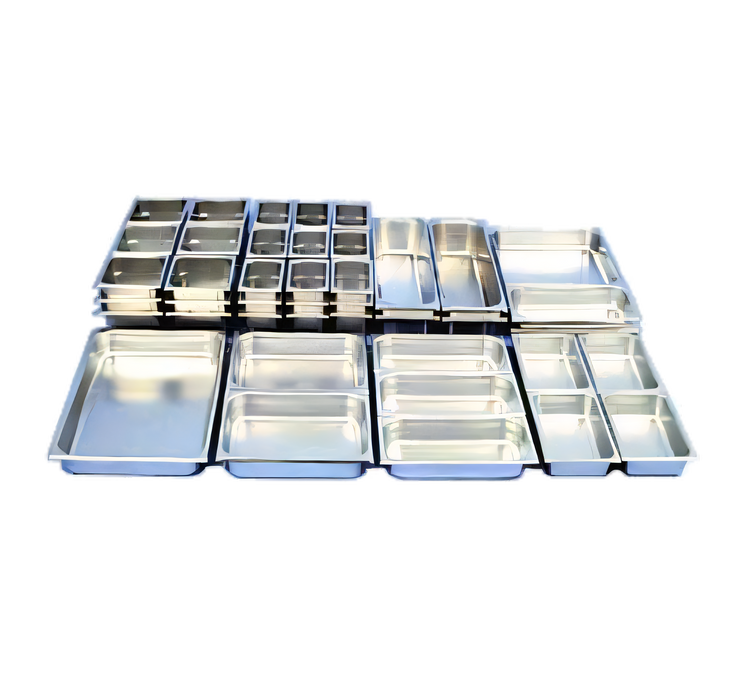 Product image #1 for 1/3 Size 4-Inch Deep Heavy 22 Gauge Solid Stainless Steel Steam Table Pan