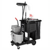 Thumbnail image #2 for Standard Executive Janitorial Cleaning Cart with Locking Cabinet Doors and 5 Cu. Ft. Storage