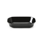 Thumbnail image #2 for Steelite International Delfin, Supermarket DFBCC10610 Rectangular Acrylic Plastic Bowl, 1-1/2 qt., 10 x 6 x 2 in., Black, Cut Corner