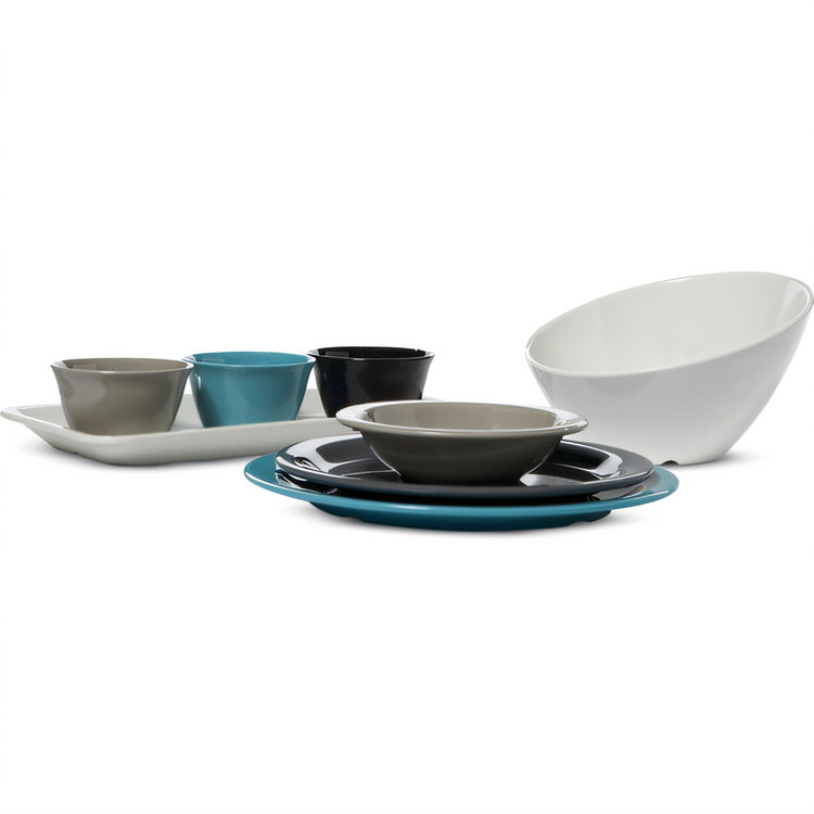Product image #2 for Balsam™ Half Long Melamine Displayware Pan, Bavarian Cream, 20-7/8 x 6-3/8 x 1 Inch