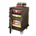 Thumbnail image #2 for Cambro Ultra Camcart Double-Compartment Front-Loading Insulated Food Pan Carrier, Dark Brown, 90-Qt. Capacity
