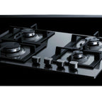 Thumbnail image #2 for Summit Commercial GCJ4SS 23-5/8-Inch Built-In 4-Burner Sealed Gas Cooktop, Stainless Steel, Cast Iron Grates