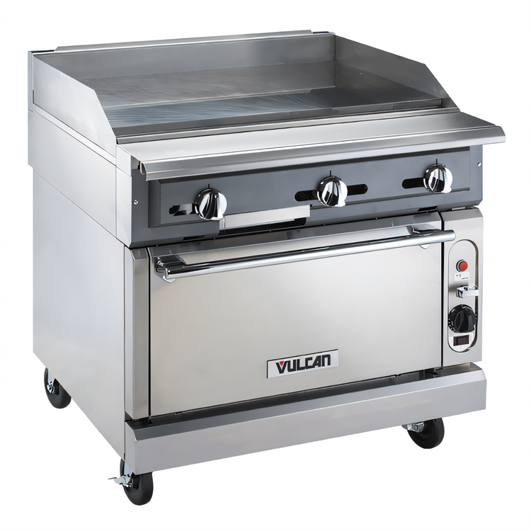 Product image #2 for Vulcan V Series 36-Inch Heavy Duty Gas Griddle Range with Cabinet Base