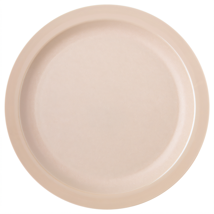 Product image #2 for Carlisle 10-Inch Tan Polycarbonate Narrow Rim Dinner Plate