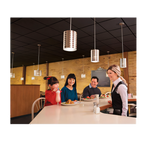 Thumbnail image #2 for Hatco DLL-1100 Decorative Food Heat Lamp, Single-Bulb, 100W Max, 8.5"H x 6.5" Diameter Cylinder Shade