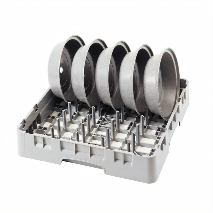 Product image #2 for Camrack® Full Size 5 x 9 Peg Dish Rack with 1 Extender, Soft Gray