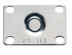 Thumbnail image #2 for Krowne Royal Series 5-Inch Swivel Plate Caster Set with Brake, 220 lb. Capacity per Caster