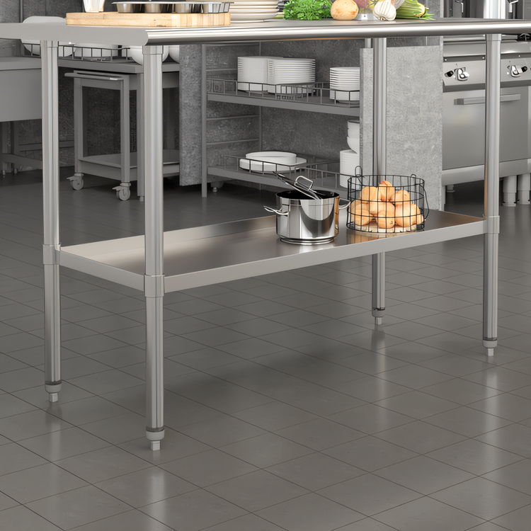 Product image #2 for Flash Furniture NH-GU-2448-GG Stainless Steel Prep Tables