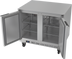 Thumbnail image #2 for Beverage-Air 36-Inch Two-Section Undercounter Freezer with 2 Solid Doors and 4 Shelves